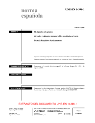 UNE-EN 14398-1:2004 (R2018)