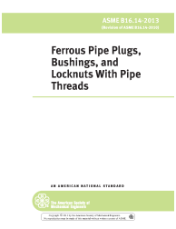 ASME B16.14-2013 - W CPRT