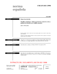 UNE-EN ISO 13998:2004 (R2008)