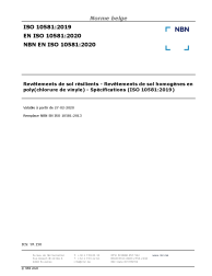 NBN EN ISO 10581:2020