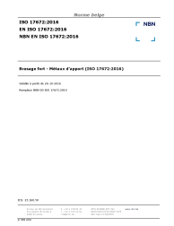NBN EN ISO 17672:2016