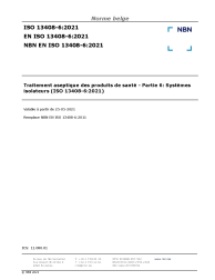 NBN EN ISO 13408-6:2021