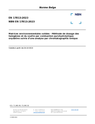 NBN EN 17813:2023