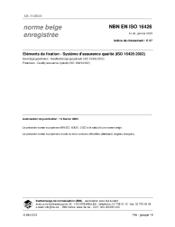 NBN EN ISO 16426:2003
