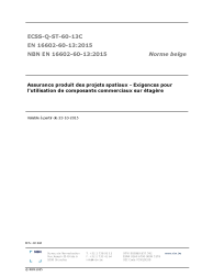 NBN EN 16602-60-13:2015