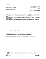 NBN EN 13146-7:2012