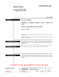 UNE-EN ISO 2247:2003