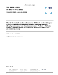NBN EN ISO 6888-2:2021