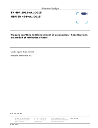 NBN EN 494+A1:2015