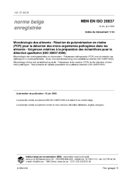 NBN EN ISO 20837:2006