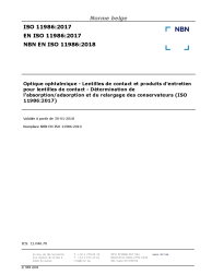NBN EN ISO 11986:2018
