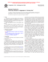 ASTM C702-98(2003) (R1998)