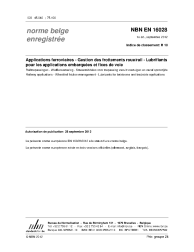 NBN EN 16028:2012
