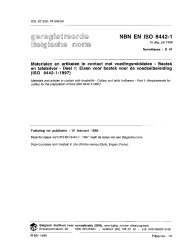 NBN EN ISO 8442-1:1998
