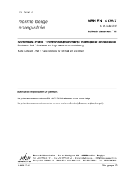 NBN EN 14175-7:2012