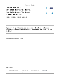 NBN EN ISO 9606-1:2017