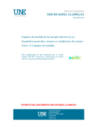UNE-EN 62052-11:2004/A1:2018
