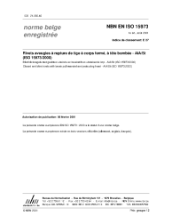 NBN EN ISO 15973:2001