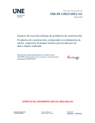 UNE-EN 13823:2021+A1:2023