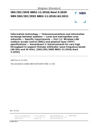 NBN ISO/IEC/IEEE 8802-11:2018/A3:2021