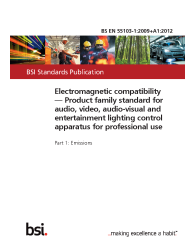 BS EN 55103-1:2009+A1:2012