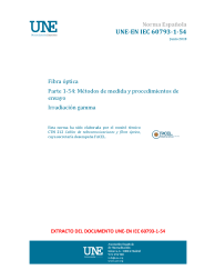 UNE-EN IEC 60793-1-54:2018