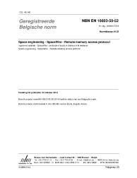 NBN EN 16603-50-52:2014