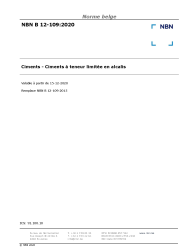 NBN B 12-109:2020