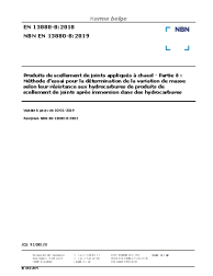 NBN EN 13880-8:2019