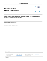 NBN EN 13523-22:2024