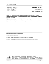 NBN EN 13138-1:2014