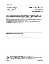 NBN EN ISO 10077-2:2003