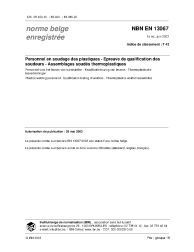 NBN EN 13067:2003