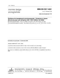 NBN EN ISO 14001:2004