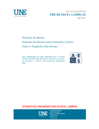 UNE-EN 50131-1:2008/A3:2021