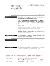 UNE-EN 50065-2-3:2004/A1:2006