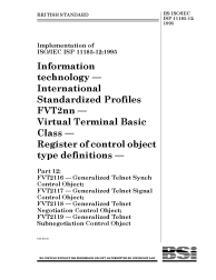 BS ISO/IEC ISP 11185-12:1995