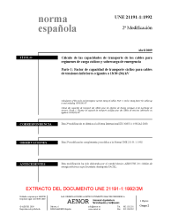 UNE 21191-1:1992/2M:2009 (R2015)