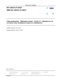 NBN EN 13523-27:2017