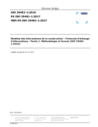 NBN EN ISO 29481-1:2017