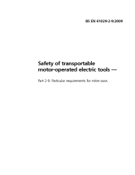 BS EN 61029-2-9:2009