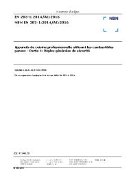 NBN EN 203-1:2014/AC:2016