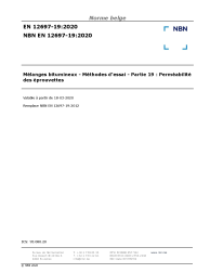 NBN EN 12697-19:2020