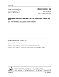 NBN EN 16601-60:2014