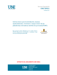 UNE 58921:2017