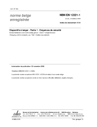 NBN EN 12221-1:2008