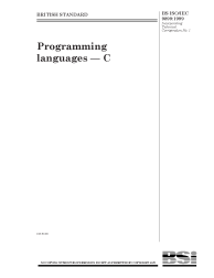 BS ISO/IEC 9899:1999