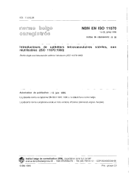 NBN EN ISO 11070:1999