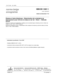 NBN EN 12607-1:2007