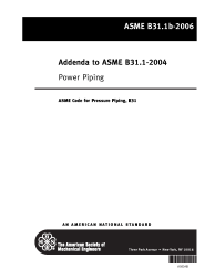 ASME B31.1-2006 - ADDN-B W INTS-41 W CASES-31